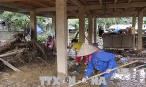 Tan hoang rốn lũ Sơn Lương, Yên Bái 
