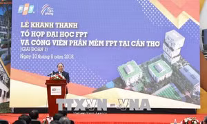 Khánh thành giai đoạn 1 Khu Tổ hợp Đại học và Công viên phần mềm FPT tại Cần Thơ 
