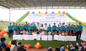 ABBank thêm ‘lớp học hạnh phúc’ cho trẻ em Gia Lai
