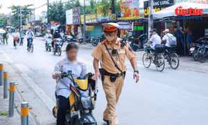 Hà Nội siết kiểm tra học sinh vi phạm giao thông đầu năm học