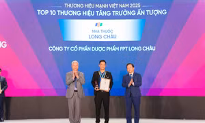 Long Châu được vinh danh 'Top 10 thương hiệu tăng trưởng ấn tượng' tại Thương hiệu mạnh Việt Nam 2025