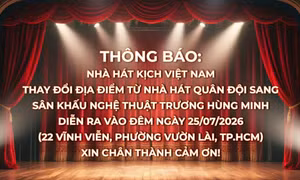 Thông báo thay đổi địa điểm tổ chức biểu diễn vở kịch ‘Ngược chiều bình an’ tại TP Hồ Chí Minh