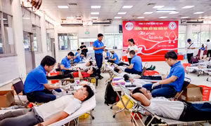 Cán bộ công nhân viên Vedan Việt Nam tham gia hiến máu nhân đạo