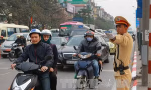 Hà Nội cấm xe hơn 30 tuyến phố phục vụ Đại hội Đảng 