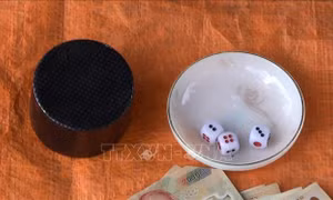 Triệt phá sòng tài xỉu giữa vườn mãng cầu