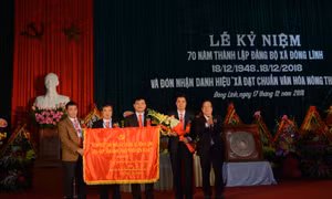 Kỷ niệm 70 năm thành lập Đảng bộ xã Đông Lĩnh