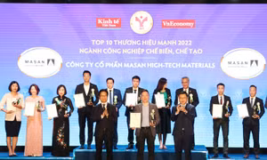 Masan High-Tech Materials được vinh danh Top 10 Thương hiệu Mạnh Việt Nam 2022