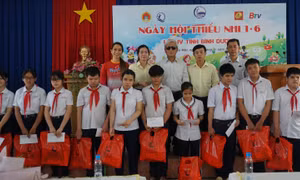 Tân Hiệp Phát trao hàng trăm phần quà cho trẻ em có hoàn cảnh khó khăn