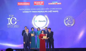 Bảo hiểm sức khỏe của Manulife được vinh danh tại giải thưởng ‘Tin dùng Việt Nam 2022’