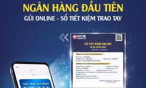 SCB là ngân hàng đầu tiên gửi online sổ tiết kiệm trao tay - nay có thể dễ dàng nhận ngay sổ qua SMS