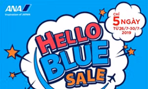 Hãng hàng không ANA với chương trình “Hello Blue Sale”