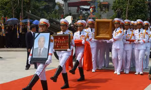 [Trực tiếp] Cử hành trọng thể Lễ An táng nguyên Tổng Bí thư Đỗ Mười