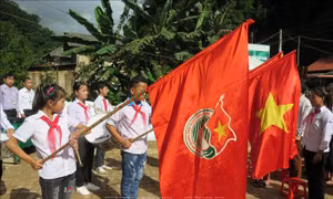 Học sinh vùng lũ Lào Cai đã có buổi khai giảng trọn vẹn