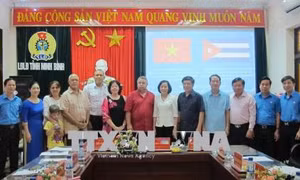 Đoàn đại biểu cấp cao 'Trung tâm những người lao động Cuba' thăm, làm việc tại Ninh Bình 