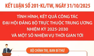 Kết luận 201-KL/TW về công tác đại hội đảng bộ trực thuộc Trung ương 