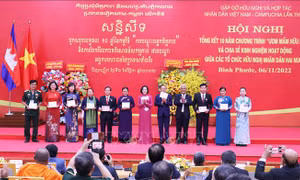 Tổng kết 10 năm Chương trình 'Ươm mầm hữu nghị' Việt Nam - Campuchia