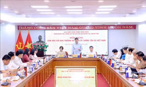 Đoàn Kiểm tra, giám sát của Bộ Chính trị, Ban Bí thư làm việc với Ban Thường vụ Đảng ủy TTXVN