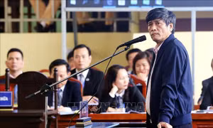 Bị cáo Nguyễn Thanh Hóa phủ nhận lời khai của mình tại cơ quan điều tra