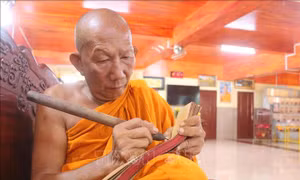 Kinh lá buông - 'báu vật' của đồng bào Khmer An Giang