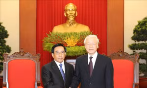 Tổng Bí thư Nguyễn Phú Trọng tiếp Đoàn đại biểu cấp cao Đảng, Nhà nước Lào