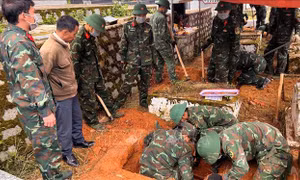 Quy tập 6 hài cốt liệt sĩ về Nghĩa trang Liệt sĩ Đà Lạt