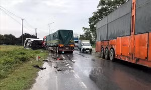 Quảng Bình: Nhiều xe đâm nhau liên hoàn trên Quốc lộ 1A