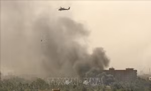 Căn cứ quân sự Iraq có lính Mỹ đồn trú bị trúng rocket