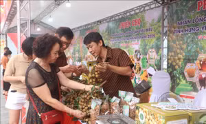 Khai mạc Phiên chợ nhãn lồng - Nông sản tiêu biểu tỉnh Hưng Yên