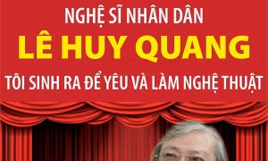 Nghệ sĩ nhân dân Lê Huy Quang: Tôi sinh ra để yêu và làm nghệ thuật