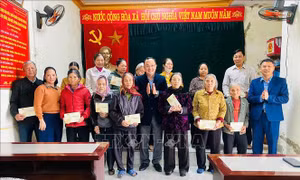 Hải Phòng: Tặng quà các đối tượng chính sách, người có công nhân dịp Tết Nguyên đán Bính Ngọ