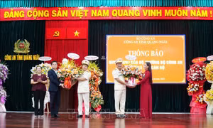 Đại tá Hồ Song Ân làm Giám đốc Công an tỉnh Quảng Ngãi