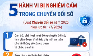 5 hành vi bị nghiêm cấm trong chuyển đổi số từ ngày 1/7/2026