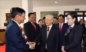 Tổng Bí thư Nguyễn Phú Trọng thăm, làm việc và chúc Tết tại tỉnh Thái Nguyên