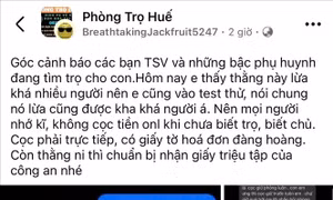 Phản hồi thông tin: Đại học Huế phối hợp xử lý thủ đoạn lừa đảo cho thuê trọ online