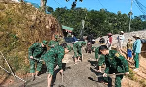 'Bản sáng vùng biên' - Mô hình dân vận sáng tạo của người lính quân hàm xanh