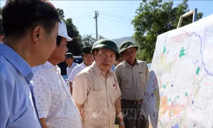 Kiểm tra thi công các công trình, dự án trọng điểm tại Ninh Thuận 