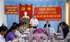 Góp ý hoàn thiện Dự án Luật Bảo vệ bí mật Nhà nước