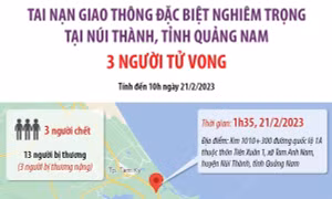 Lại xảy ra tai nạn nghiêm trọng tại Quảng Nam: 3 người tử vong, 13 người bị thương