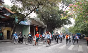 Hành trình xe đạp hữu nghị quảng bá hình ảnh Hà Nội