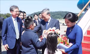 Tổng Bí thư Tô Lâm và Phu nhân bắt đầu thăm cấp Nhà nước Đại Hàn Dân Quốc
