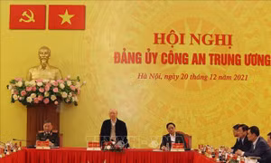 Tổng Bí thư Nguyễn Phú Trọng dự Hội nghị Đảng ủy Công an Trung ương