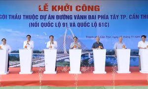 Thủ tướng dự Lễ khởi công dự án đường vành đai phía Tây TP Cần Thơ
