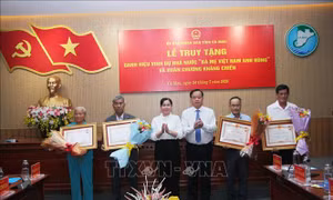 Truy tặng danh hiệu 'Bà mẹ Việt Nam anh hùng' và Huân chương Kháng chiến cho các liệt sĩ