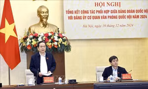 Hội nghị tổng kết giữa Đảng đoàn Quốc hội với Đảng uỷ Cơ quan Văn phòng Quốc hội