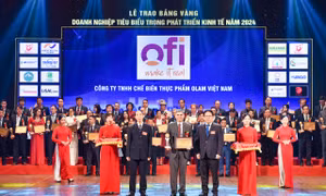 Công ty TNHH Olam Việt Nam nhận giải Top 10 doanh nghiệp tiêu biểu trong phát triển kinh tế - xã hội năm 2024