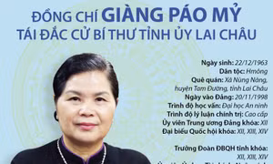Đồng chí Giàng Páo Mỷ tái đắc cử Bí thư Tỉnh ủy Lai Châu