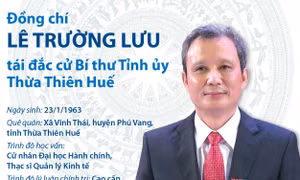 Đồng chí Lê Trường Lưu tái đắc cử Bí thư Tỉnh ủy Thừa Thiên - Huế