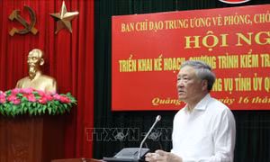 Công bố quyết định kiểm tra về phòng, chống tham nhũng tiêu cực tại Quảng Bình