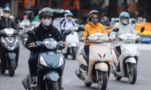 Không khí lạnh suy yếu dần, nhiệt độ tăng và trời ấm lên