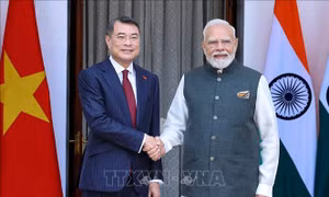 Thủ tướng Lê Minh Hưng hội đàm với Thủ tướng Ấn Độ Narendra Modi